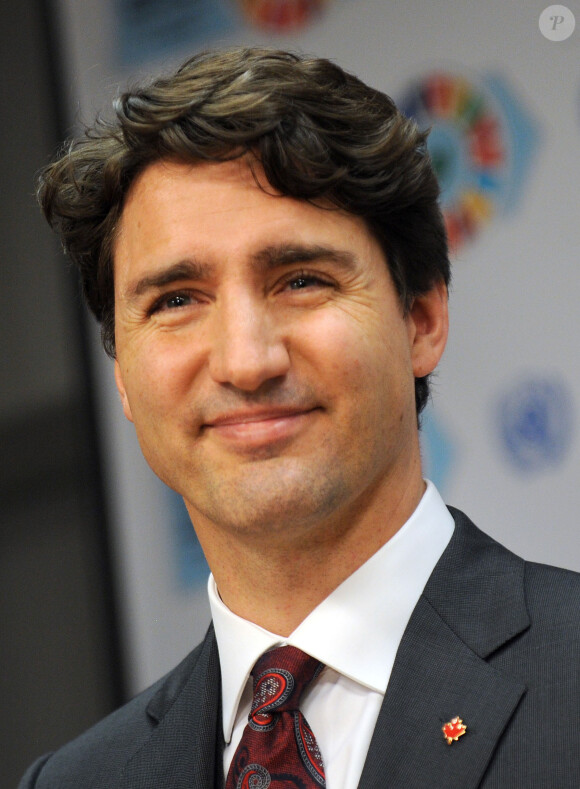 Justin Trudeau, premier ministre Canadien - Conférence sur le climat à l'ONU à New York le 22 Avril 2016.
