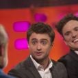 Graham Norton, Daniel Radcliffe et Joshua McGuire lors du tournage du Graham Norton Show aux The London Studios, le 15 février 2017.