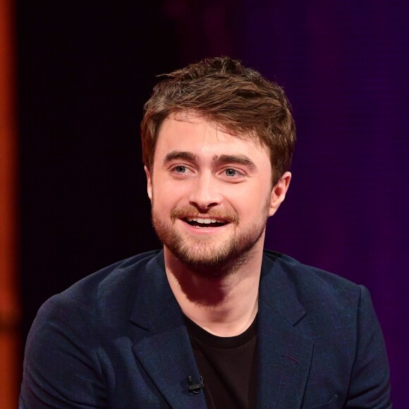 Daniel Radcliffe lors du tournage du Graham Norton Show aux The London Studios, le 15 février 2017.