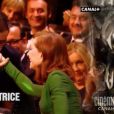 Isabelle Huppert reçoit le César de la meilleure actrice pour Elle, des mains de Pierre Richard - 24 février 2017