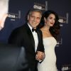 George Clooney et sa femme Amal Alamuddin-Clooney (enceinte) arrivant à la 42e cérémonie des César à la Salle Pleyel à Paris le 24 février 2017. © Olivier Borde / Dominique Jacovides / Bestimage