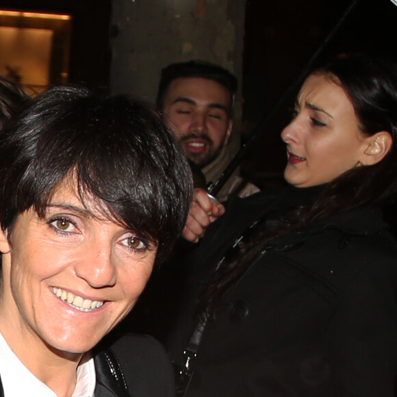 Florence Foresti à l'arrivée de la 11ème cérémonie des Globes de Cristal au Lido à Paris le 30 janvier 2017.