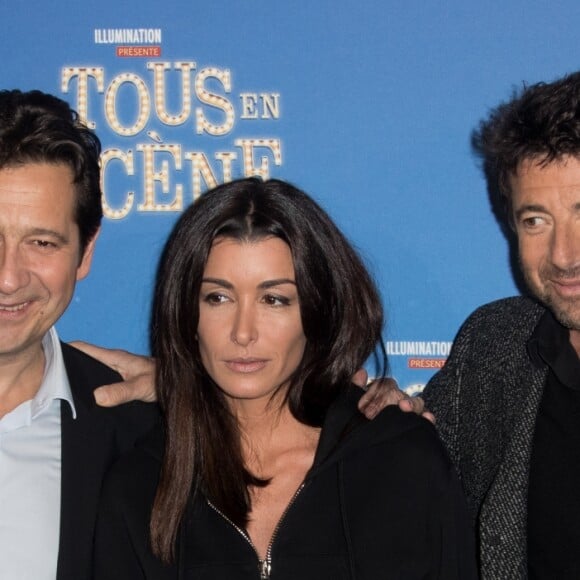 Laurent Gerra, Jenifer Bartoli et Patrick Bruel - Avant-première du film "Tous en scène" au Grand Rex à Paris. Le 14 janvier 2017 © Cyril Moreau / Bestimage