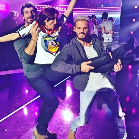 Jenifer avec Patrick Fiora et M.Pokora, deux autres coaches de "The Voice Kids". Photo publiée sur sa page Instagram.