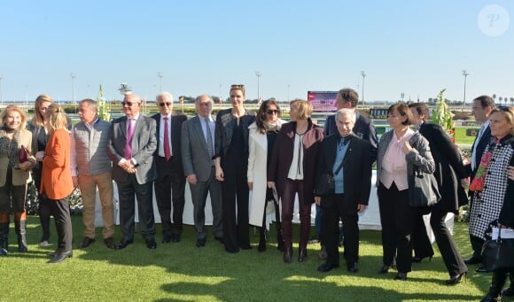 La princesse Charlene de Monaco assiste au premier "Charity Mile" - une course hippique caritative rebaptisée Prix princesse Charlene de de Monaco à l'hippodrome de la Côte d'Azur de Cagnes-sur-mer le 25 février 2017.
