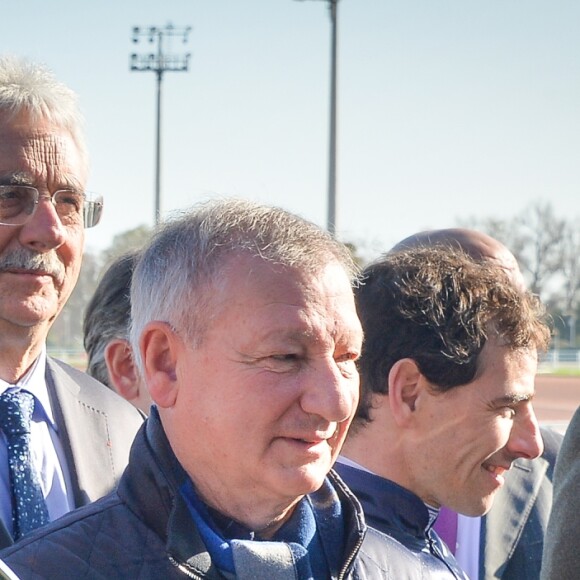 La princesse Charlene de Monaco assiste au premier "Charity Mile" - une course hippique caritative rebaptisée Prix princesse Charlene de de Monaco à l'hippodrome de la Côte d'Azur de Cagnes-sur-mer le 25 février 2017.