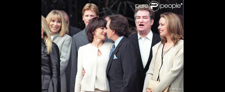 Michel Sardou Et Sa Femme Anne Marie Perier A Leur Mariage En 1999 Purepeople
