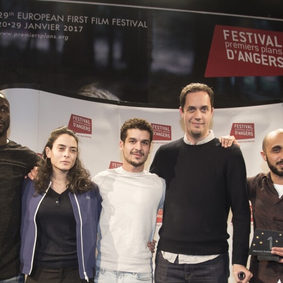 Exclusif - Remise des prix au Festival Premiers Plans d'Angers 2017 - Prix du public des longs-métrages français : Patients, de Grand Corps malade et Mehdi Idir. Avec les comédiens du film. à Anger le 28 janvier 2017 © Nicolas Desvignes / Bestimage