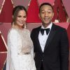John Legend et sa femme Chrissy Teigen - Les célébrités arrivent à la 89ème cérémonie des Oscars au théâtre Dolby, le 26 février 2017.