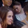 Chrissy Teigen (en haut à droite) s'offrant une petite sieste sur l'épaule de son mari John Legend en plein milieu de la cérémonie des Oscars le 26 février 2017