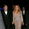 Exclusif - Mariah Carey et son compagnon Bryan Tanaka quittent la soirée du 40ème anniversaire de Floyd Mayweather à Los Angeles le 25 février 2017. © CPA/Bestimage