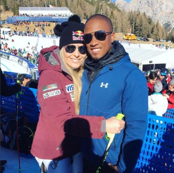 Lindsey Vonn pose avec son petit ami Kenan Smith sur Instagram. Février 2017.