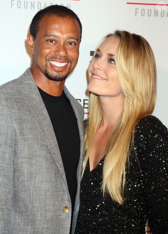 Tiger Woods, Lindsey Vonn à la 16ème soirée annuelle "Tiger Jam at the Mandalay Bay Events" à Las Vegas, le 17 mai 2014.