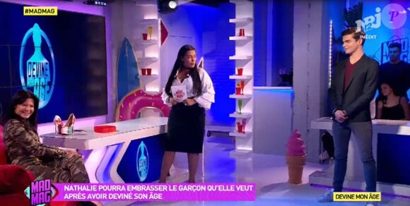 Nathalie de "Secret Story", Ayem Nour et Julien Castaldi - "Mad Mag" de NRJ12", mercredi 1er mars 2017