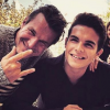 Julien Castaldi fête ses 19 ans avec son père, Benjamin Castaldi. Photo publiée sur Instagram en janvier 2017.