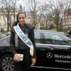 Alicia Aylies (Miss France 2017) - Défilé "Guy Laroche", collection prêt-à-porter automne-hiver 2017-2018. Paris, le 1er mars 2017.