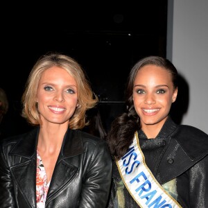 Sylvie Tellier et Alicia Aylies (Miss France 2017) - Défilé "Guy Laroche", collection prêt-à-porter automne-hiver 2017-2018. Paris, le 1er mars 2017. © CVS/Veeren/Bestimage