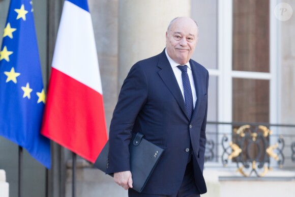 Jean-Michel Baylet - Sortie du conseil des ministres du mercredi 15 février au palais de l'Elysée à Paris.