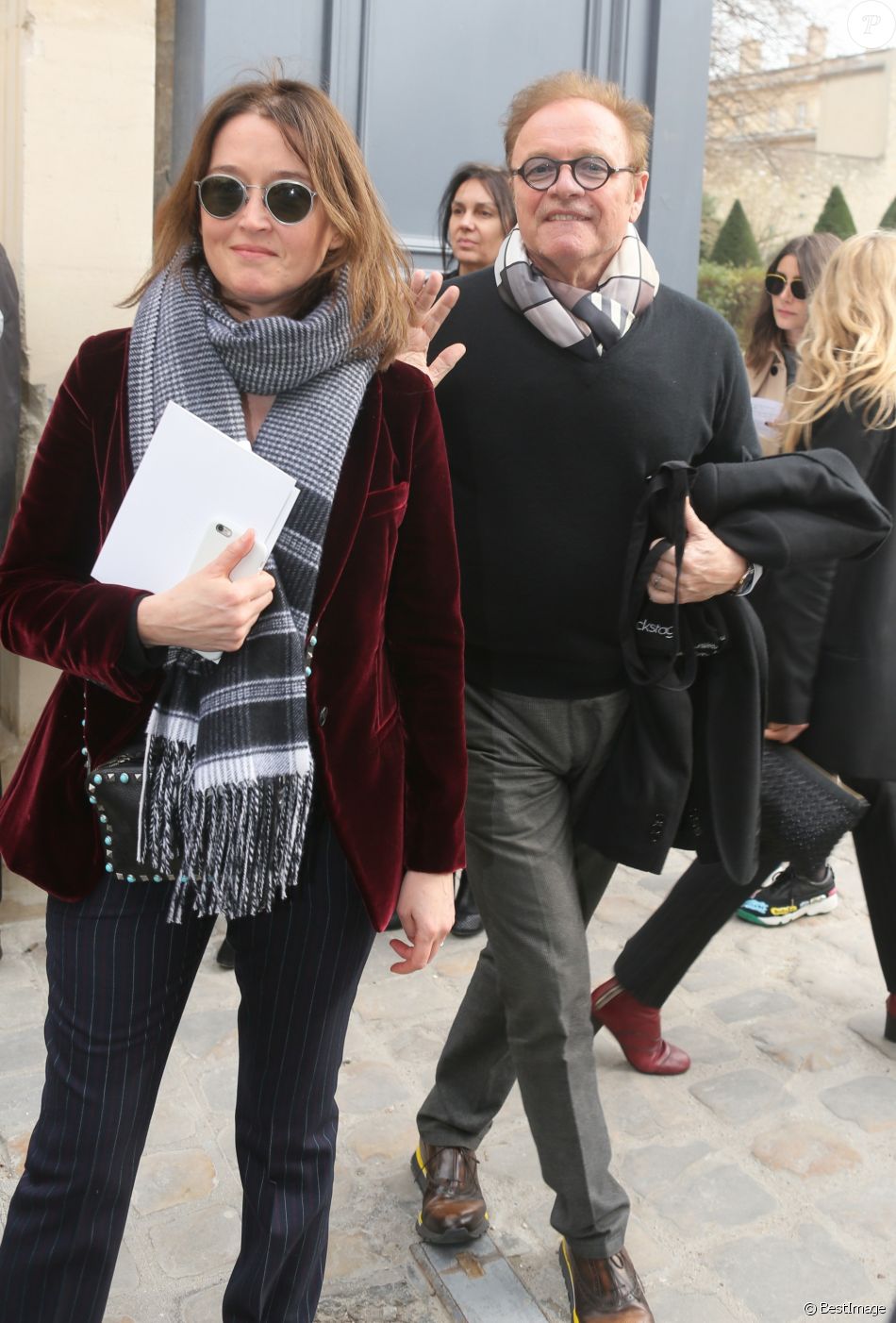 Diane de Mac Mahon et son mari Guillaume Durand arrivent au Musée Rodin ...