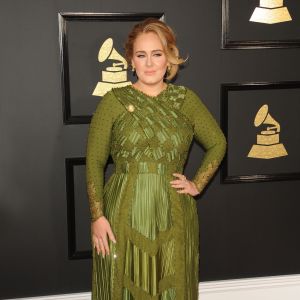 Adele lors de la 59ème soirée annuelle des Grammy Awards au Staples Center à Los Angeles, le 12 février 2017. © CPA/Bestimage