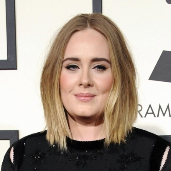 Adele à La 58ème soirée annuelle des Grammy Awards au Staples Center à Los Angeles, le 15 février 2016