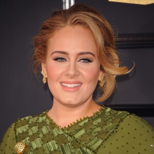 Adele à la 59ème soirée annuelle des Grammy Awards au théâtre Microsoft à Los Angeles, le 12 février 2017