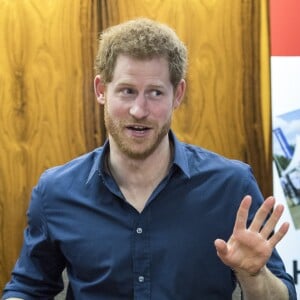 Le prince Harry au centre civique de Gateshead pour un colloque du projet Walking With the Wounded le 21 février 2017.