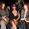 Caroline de Maigret, Nicki Minaj, Lou Doillon assistent au défilé de mode Haider Ackermann collection prêt-à-porter Automne-Hiver 2017-2018 lors de la fashion week à Paris, le 4 mars 2017. 