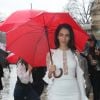 Jessica Kahawaty arrivant au défilé de mode "Elie Saab", collection prêt-à-porter Automne-Hiver 2017-2018 au Grand Palais à Paris, le 4 Mars 2017.© CVS/Veeren/Bestimage