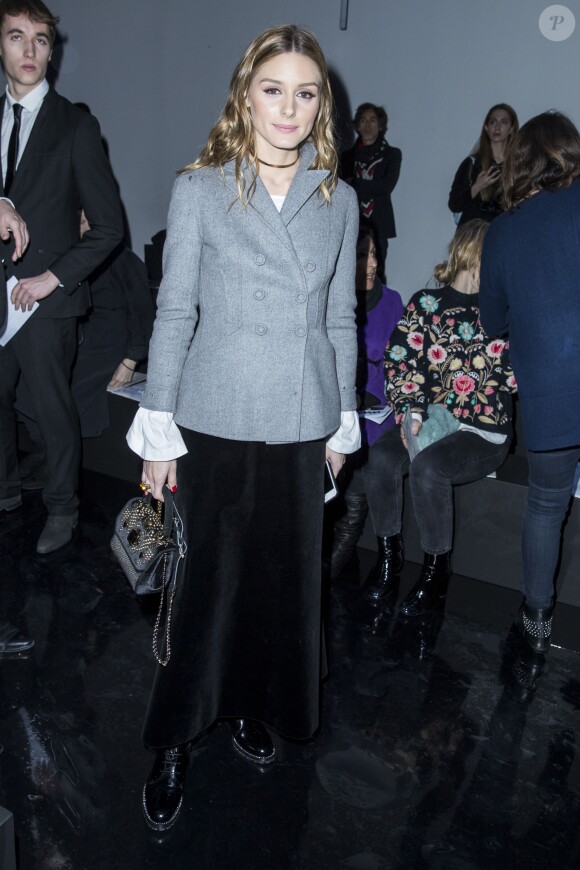Olivia Palermo au défilé de mode "Elie Saab", collection prêt-à-porter Automne-Hiver 2017-2018 au Grand Palais à Paris, le 4 Mars 2017.© Olivier Borde/Bestimage