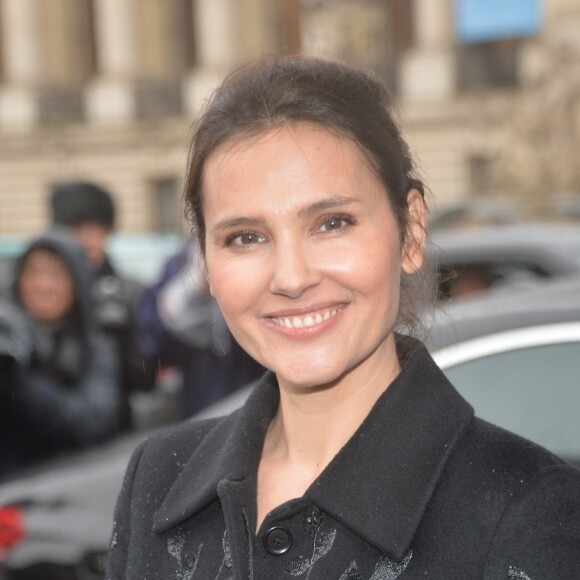 Virginie Ledoyen au défilé de mode "Elie Saab", collection prêt-à-porter Automne-Hiver 2017-2018 au Grand Palais à Paris, le 4 Mars 2017.© CVS/Veeren/Bestimage