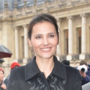 Virginie Ledoyen arrivant au défilé de mode "Elie Saab", collection prêt-à-porter Automne-Hiver 2017-2018 au Grand Palais à Paris, le 4 Mars 2017.© CVS/Veeren/Bestimage