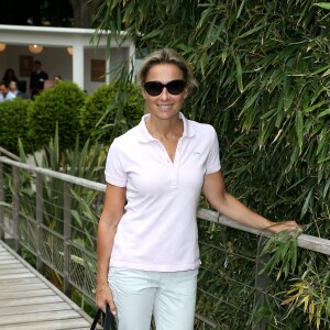 Anne-Sophie Lapix - People au village lors du Tournoi de Roland-Garros (les Internationaux de France de tennis) à Paris, le 28 mai 2016. © Dominique Jacovides/Bestimage