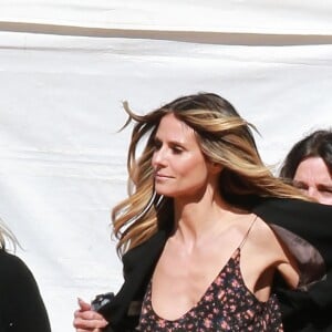 Heidi Klum - Les acteurs sur le tournage de 'Ocean's Eight' à Los Angeles, le 6 mars 2017