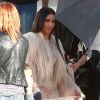Kim Kardashian - Les acteurs sur le tournage de 'Ocean's Eight' à Los Angeles, le 6 mars 2017