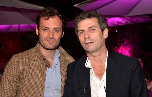 Exclusif - Augustin Trapenard et Frédéric Taddeï - Dîner de l'équipe du Grand Journal de Canal Plus à la suite Sandra and Co au 63 la Croisette, à l'occasion du 68ème festival international du film de Cannes. Le 12 mai 2015.