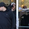Rob Kardashian et sa fiancée Blac Chyna sont allés chez le dentiste à Calabasas. Blac Chyna porte son fils King Stevenson dans ses bras. Le 1er décembre 201
