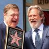 John Goodman et Jeff Bridges, retrouvailles des amis de The Big Lebowski - Inauguration de la plaque de John Goodman sur le Walk Of Fame à Hollywood. Le 10 mars 2017