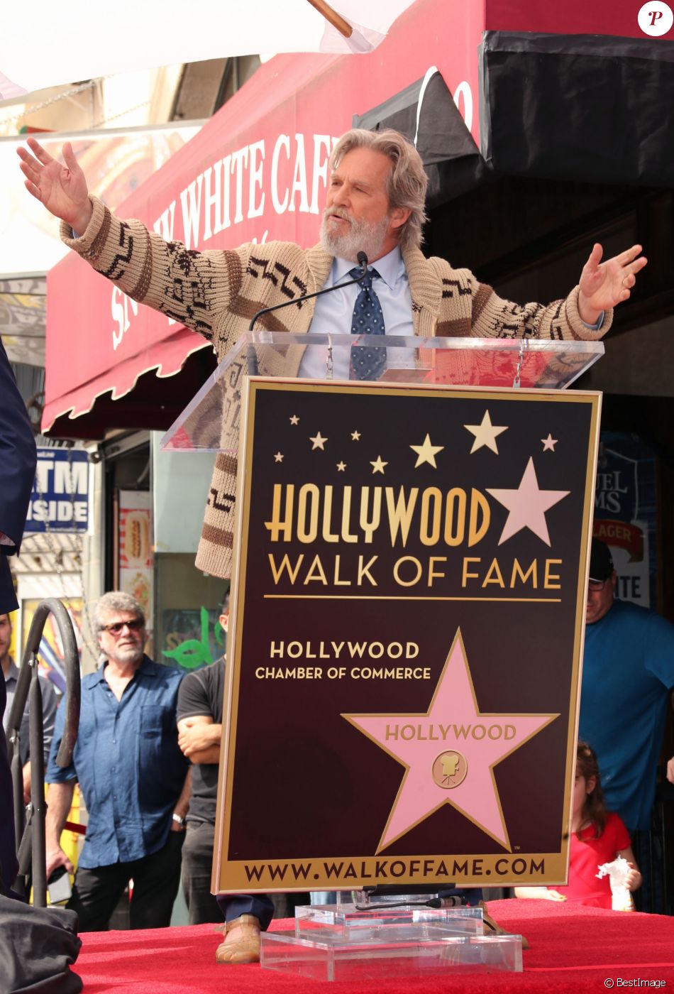 Jeff Bridges Inauguration de la plaque de John Goodman sur le Walk Of