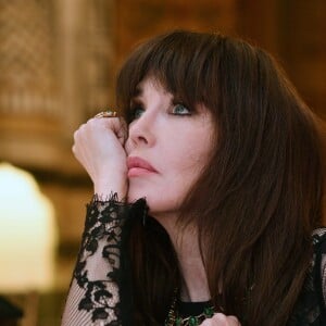 Exclusif - Isabelle Adjani - Dîner "Le cercle des amis de la culture Française" à Beyrouth dans la Résidence des Pins ( Résidence des ambassadeurs de France au Liban) le 24 février 2017 © Greg Demarque / Bestimage