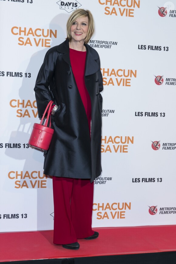 Chantal Ladesou lors de l'avant-première du film "Chacun sa vie" au cinéma UGC Normandie à Paris, France, le 13 mars 2017. © Olivier Borde/Bestimage