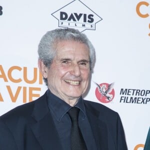 Claude Lelouch et sa compagne Valérie Perrin lors de l'avant-première du film "Chacun sa vie" au cinéma UGC Normandie à Paris, France, le 13 mars 2017. © Olivier Borde/Bestimage