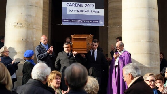 Obsèques de Pierre Bouteiller : Macha Méril, Mathieu Gallet, Bruno Masure réunis