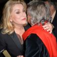 Catherine Deneuve et Roman Polanski - Visite privée de l'exposition "Martin Scorsese" à la cinémathèque française à Paris, le 13 octobre 2015.
