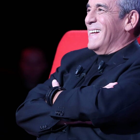 Enregistrement de l'émission "Le Divan" présentée par Marc-Olivier Fogiel, avec Thierry Ardisson en invité, le 31 janvier 2015.