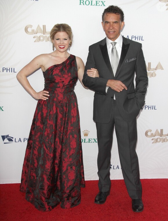 Megan Hilty et son mari Brian Stokes Mitchell à la soirée Philharmonic 2016/17 au Walt Disney Concert Hall à Los Angeles, le 27 septembre 2016
