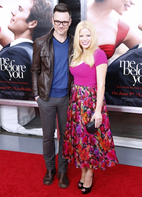 Brian Gallagher et Megan Hilty à la Première mondiale du film "Me Before you" à New York le 23 mai 2016