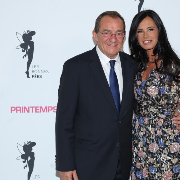 Jean-Pierre Pernaut et sa femme Nathalie Marquay - Gala de charité au profit de l'association "Les Bonnes fées" à l'hôtel d'Evreux, Place Vendôme à Paris, le 20 mars 2017. © CVS/Bestimage