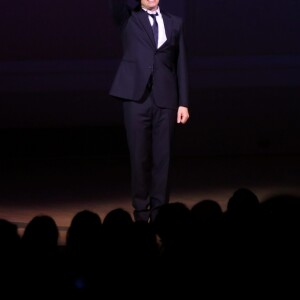 Exclusif - Gad Elmaleh se produit sur la mythique scène du "Carnegie Hall" à New York, avec son spectacle "Oh My Gad", entièrement joué en anglais. New York, le 11 février 2017. © Dominique Jacovides/Bestimage