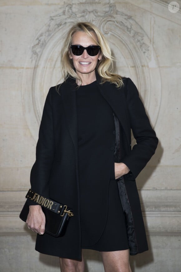 Estelle Lefébure au photocall du défilé de mode "Christian Dior", collection prêt-à-porter Automne-Hiver 2017-2018 au musée Rodin à Paris, le 3 Mars 2017.© Olivier Borde/Bestimage